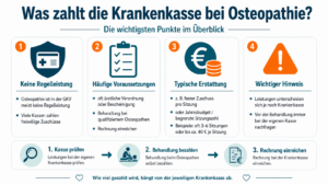 Was zahlt die Krankenkasse bei Osteopathie und wie erfolgt die Erstattung?